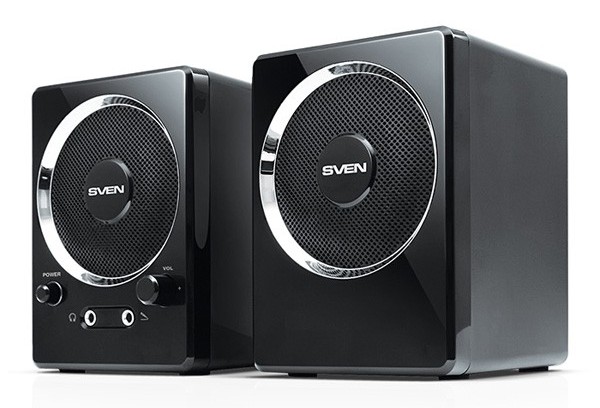 Компьютерная акустика Sven 247 2.0 черный 4Вт портативные